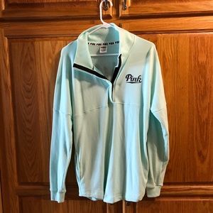 Pink sweatshirt Mint Green